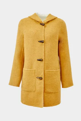 Anastasia Coat Baby Alpaca & Wool Color Senape & Ecru