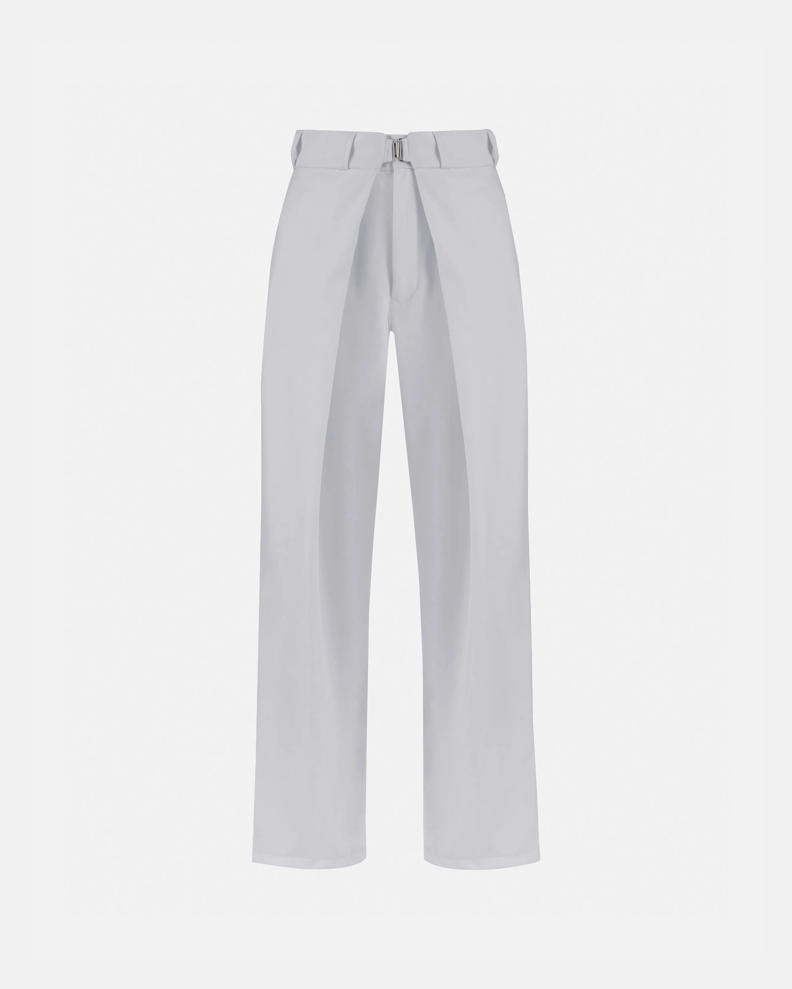 Basics Buckled Tailored Trousers Gray