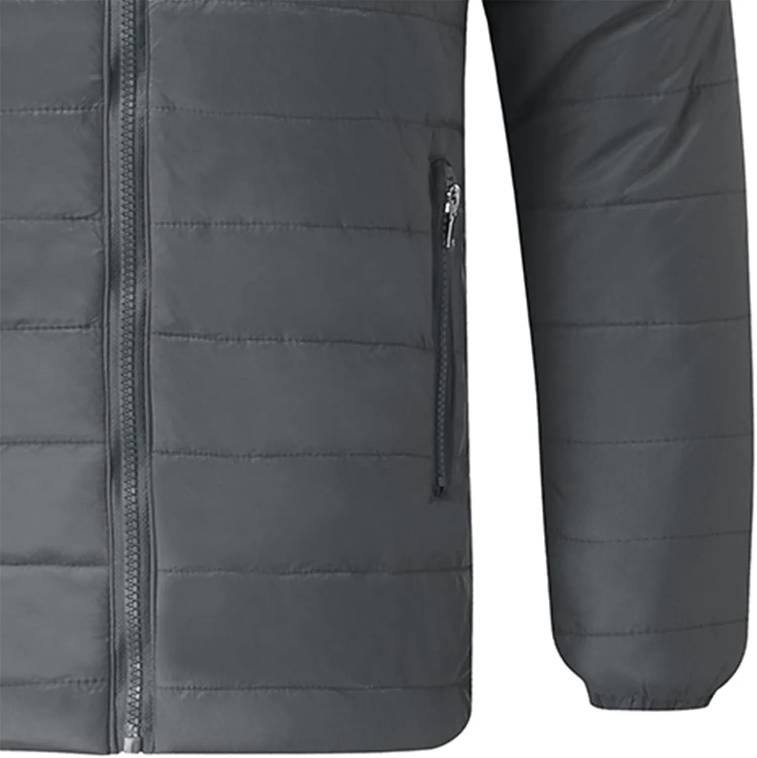 BIFUTON Lightweight Puffer Jacket with Hood Men Warm Thick Down Hoodie Full Zip Puffy Coat for Hiking Travel Winter Outwears