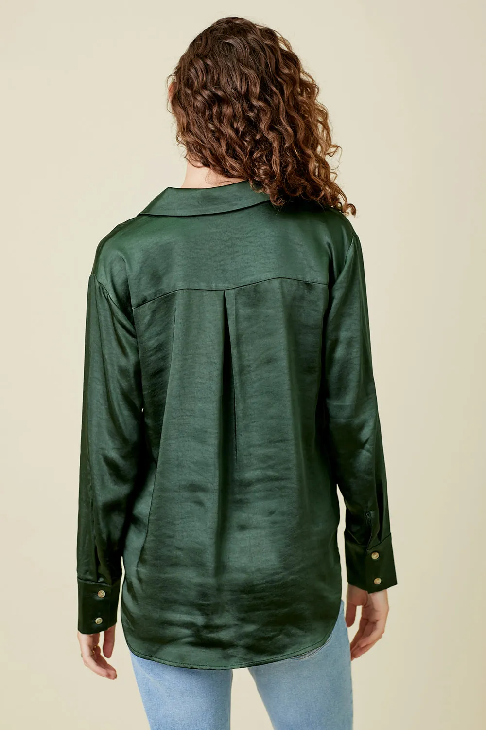 Button Down Silky Shirt