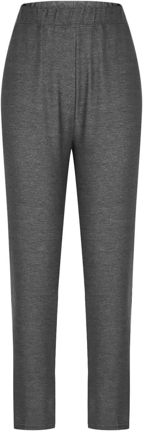 Compression Leggings for Women Trendy Jean High Waisted Plus Size Leggings with Pockets Casual Soft Stretchy Pants