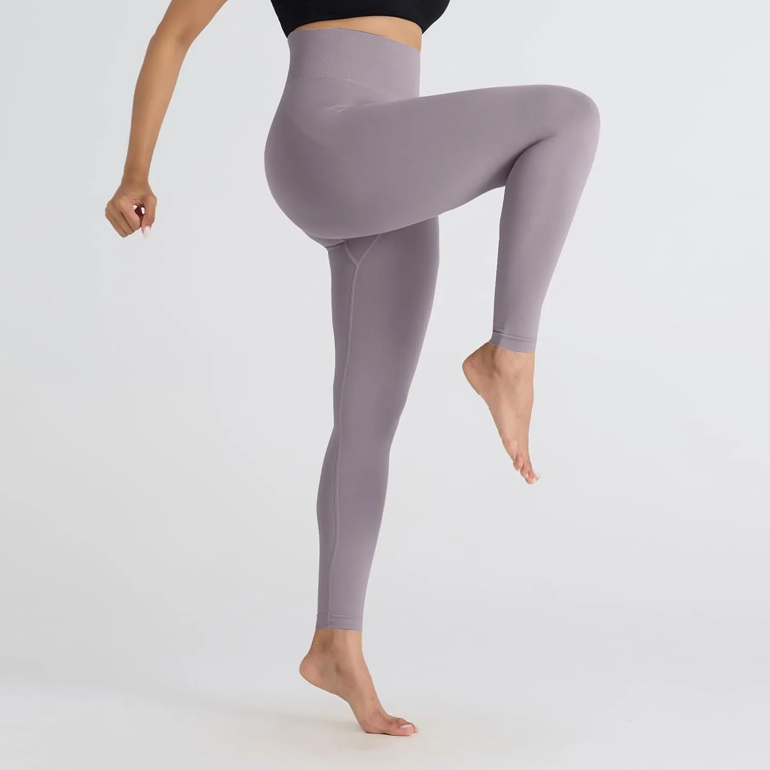 DASAYO Women's Leggings High Waist Tummy Control Scrunch Butt Lifting Exercise Leggings Seamless Stretchy Workout Yoga Pants