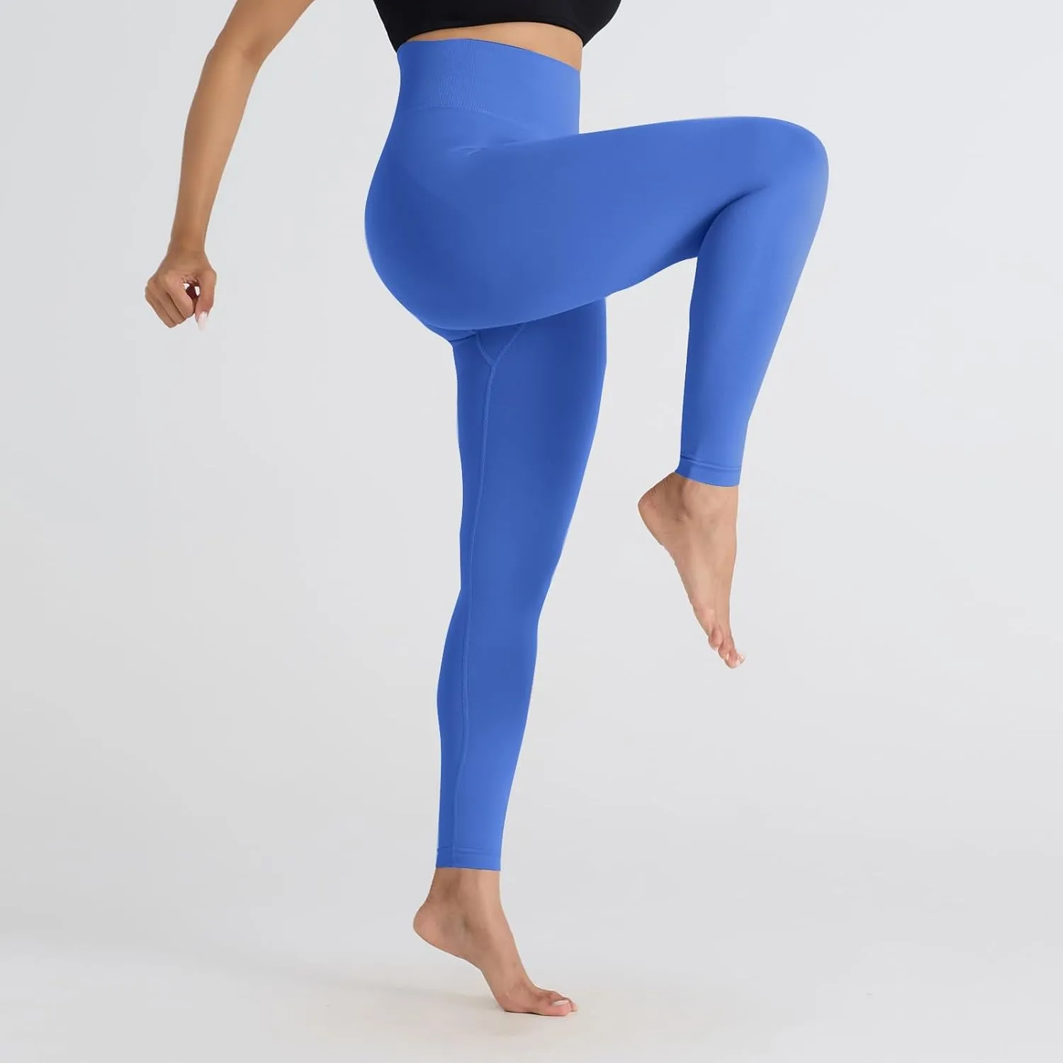 DASAYO Women's Leggings High Waist Tummy Control Scrunch Butt Lifting Exercise Leggings Seamless Stretchy Workout Yoga Pants