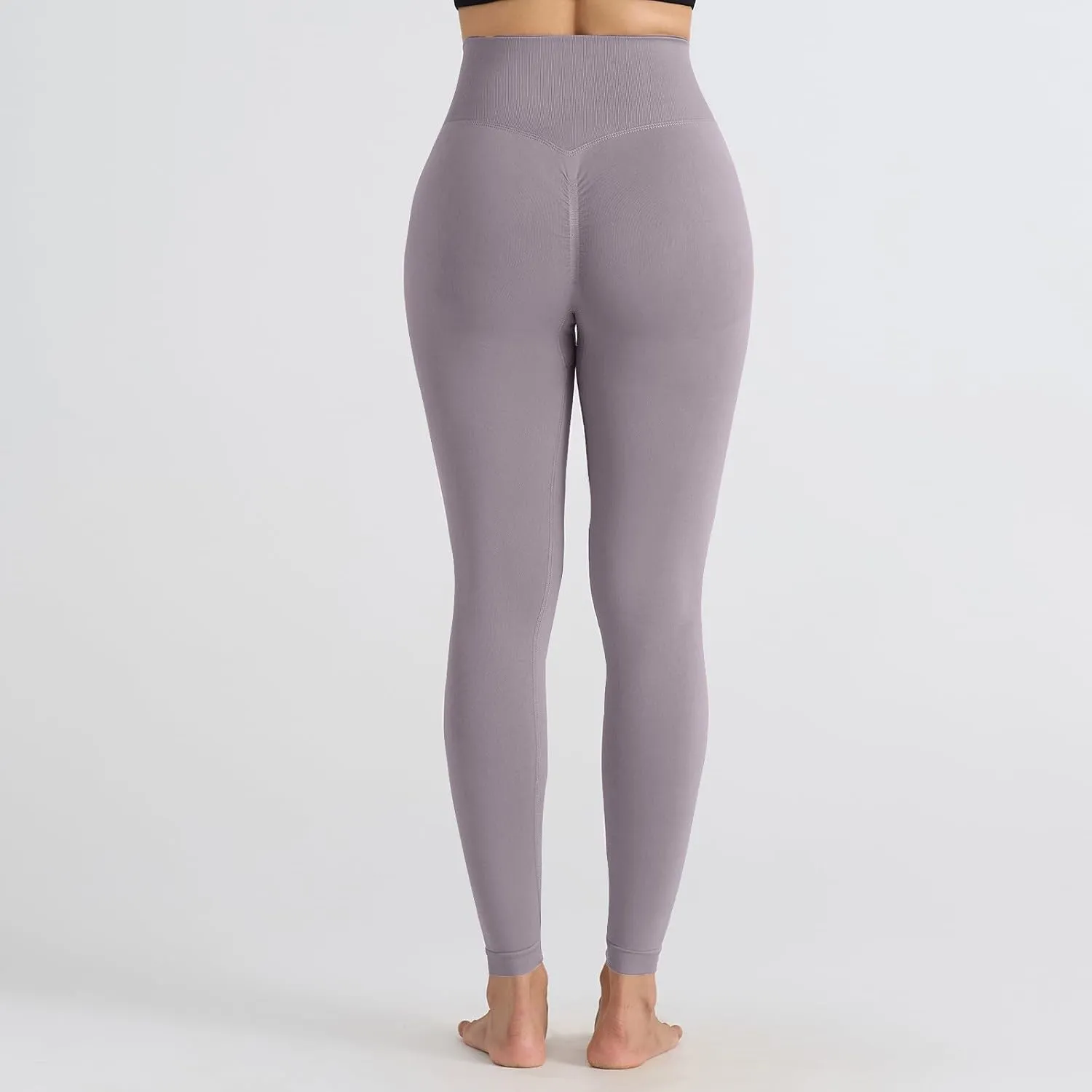 DASAYO Women's Leggings High Waist Tummy Control Scrunch Butt Lifting Exercise Leggings Seamless Stretchy Workout Yoga Pants