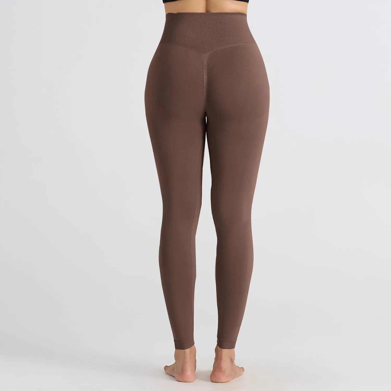 DASAYO Women's Leggings High Waist Tummy Control Scrunch Butt Lifting Exercise Leggings Seamless Stretchy Workout Yoga Pants