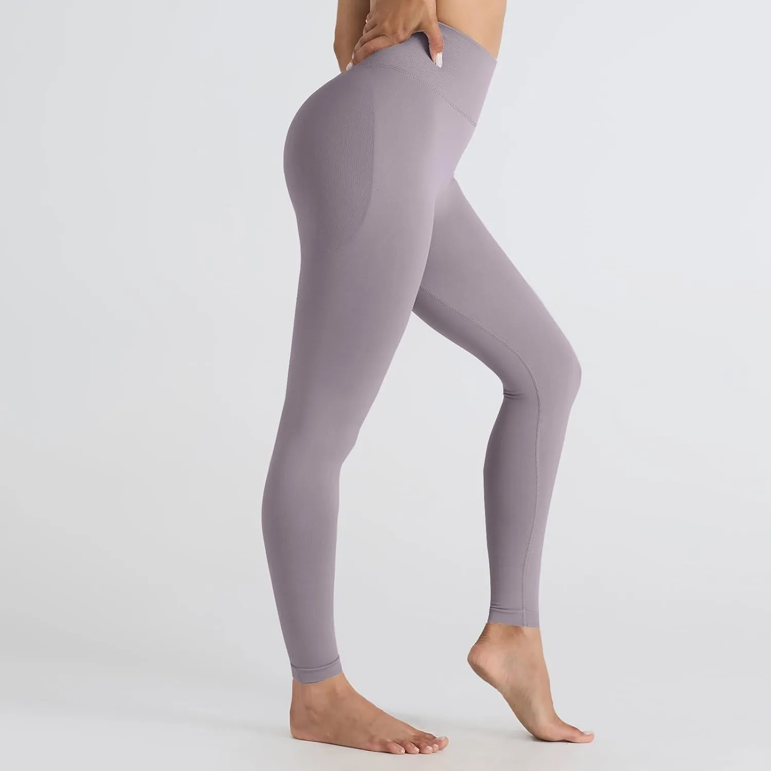 DASAYO Women's Leggings High Waist Tummy Control Scrunch Butt Lifting Exercise Leggings Seamless Stretchy Workout Yoga Pants