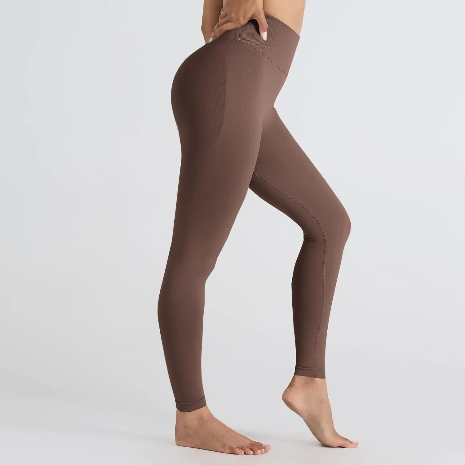 DASAYO Women's Leggings High Waist Tummy Control Scrunch Butt Lifting Exercise Leggings Seamless Stretchy Workout Yoga Pants