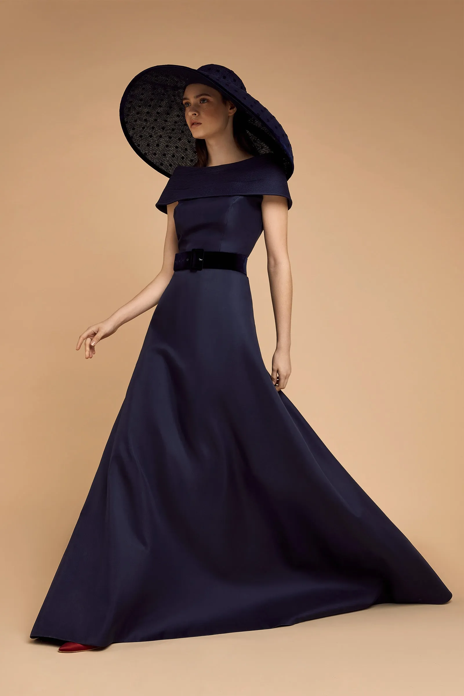 Debutante Floor Length Gown Silk Gazar