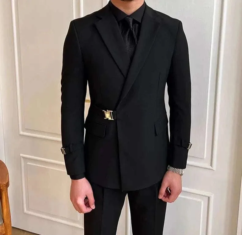 Elegant slim fit suit jacket