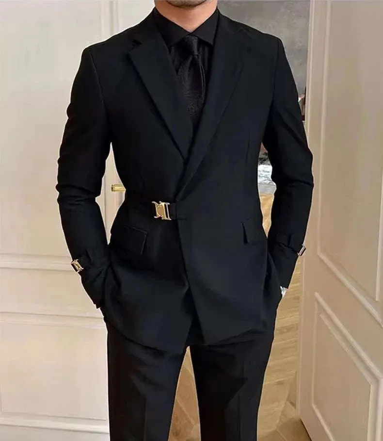 Elegant slim fit suit jacket