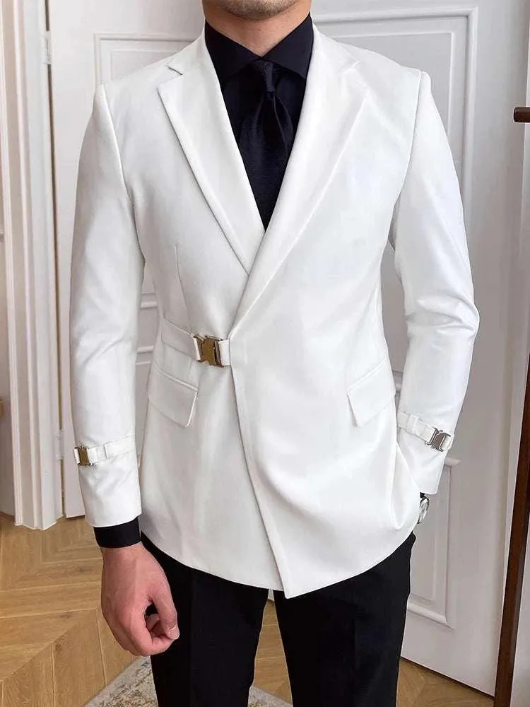 Elegant slim fit suit jacket
