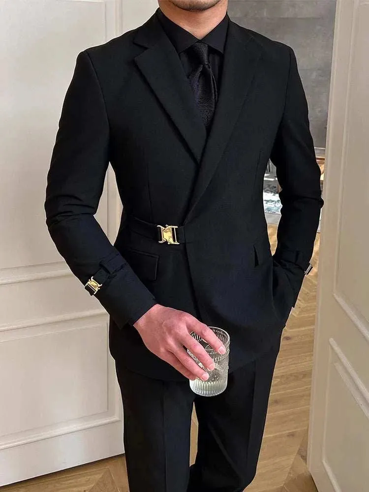 Elegant slim fit suit jacket