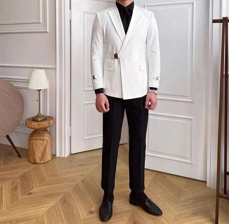 Elegant slim fit suit jacket