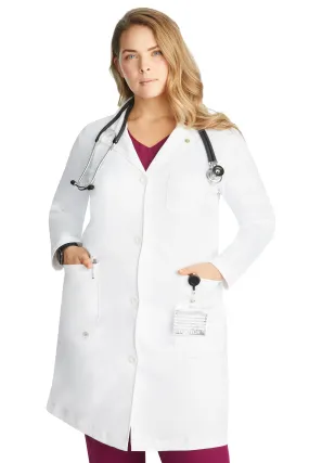 FAYE LABCOAT-The Minimalist  by Healing Hands(White Coat) XXS-5XL/ WHITE