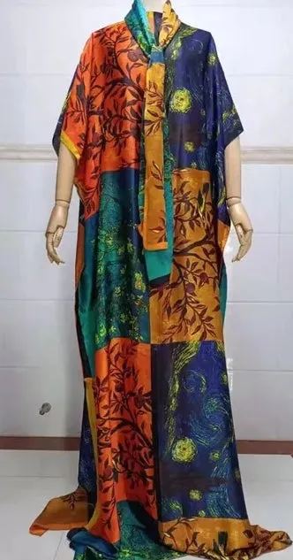 Free size silky dress