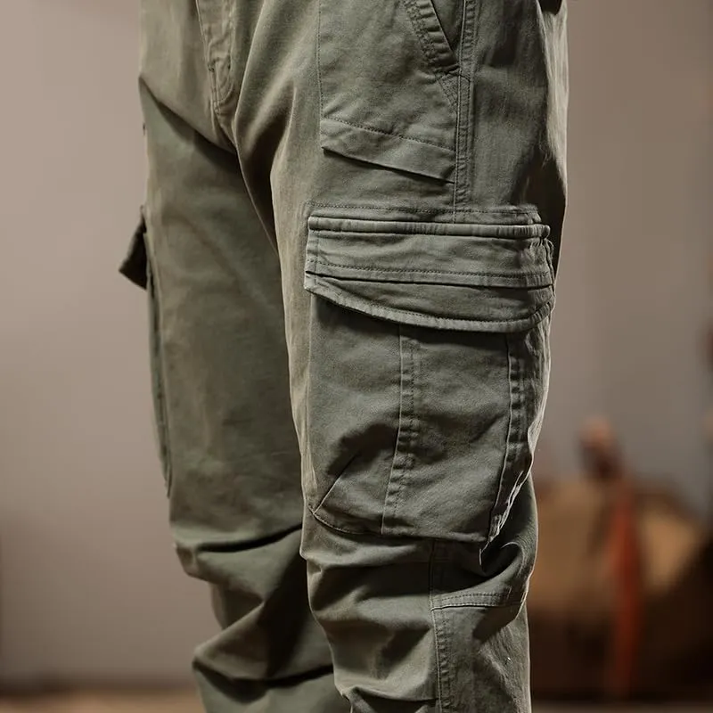 G-STONE Men's Cargo Pants Large Pocket Cinched Drawstring Legs Fashion Relaxed Fit Hiking Trousers Outdoor Stretch Pant