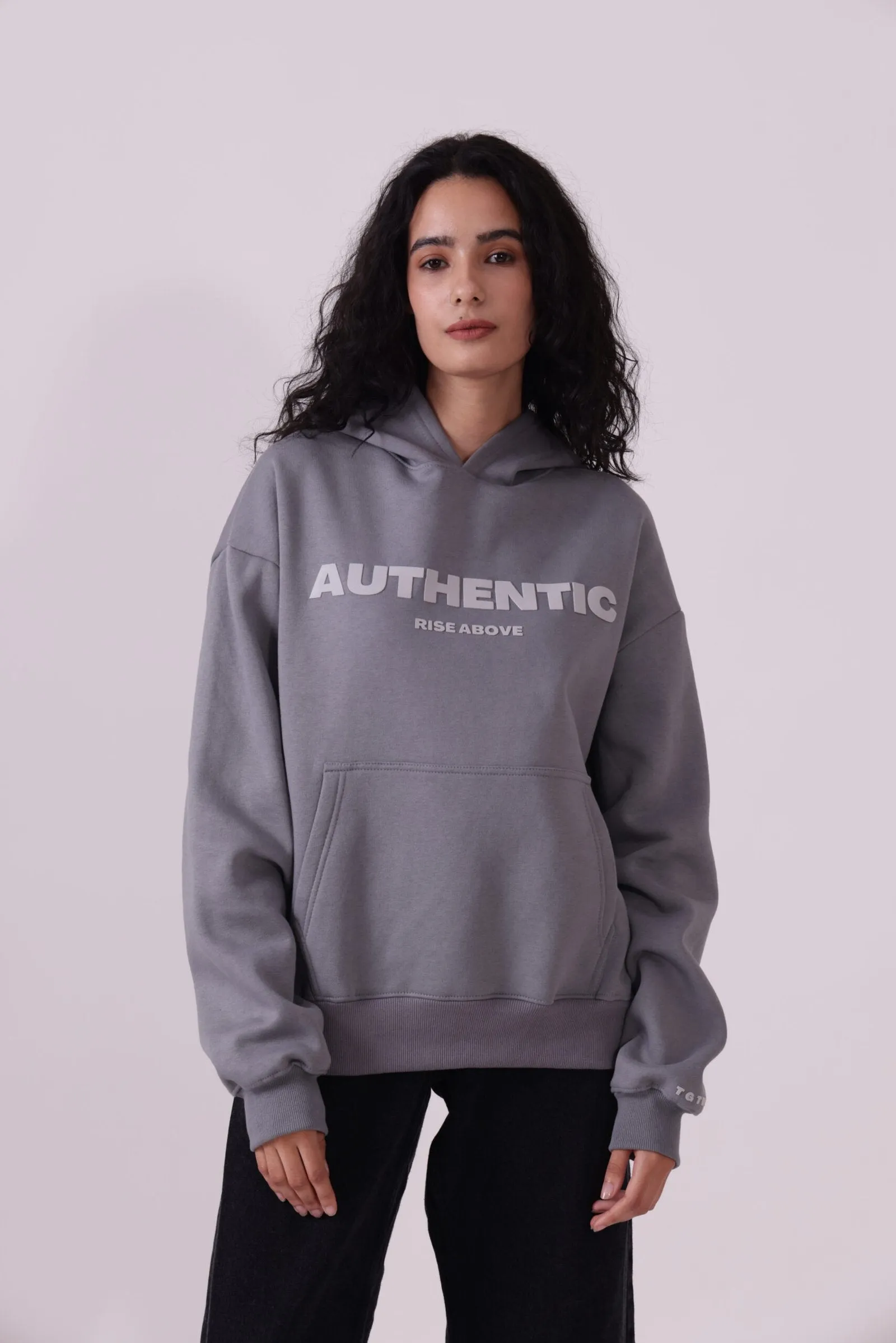 Grey Oversized Hoodie for Women