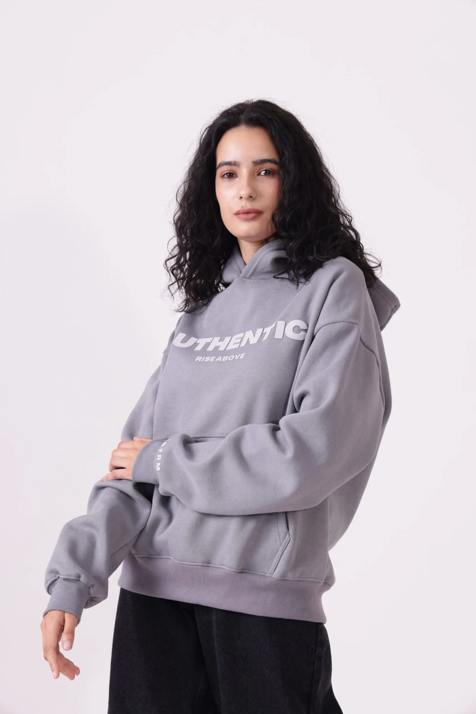 Grey Oversized Hoodie for Women