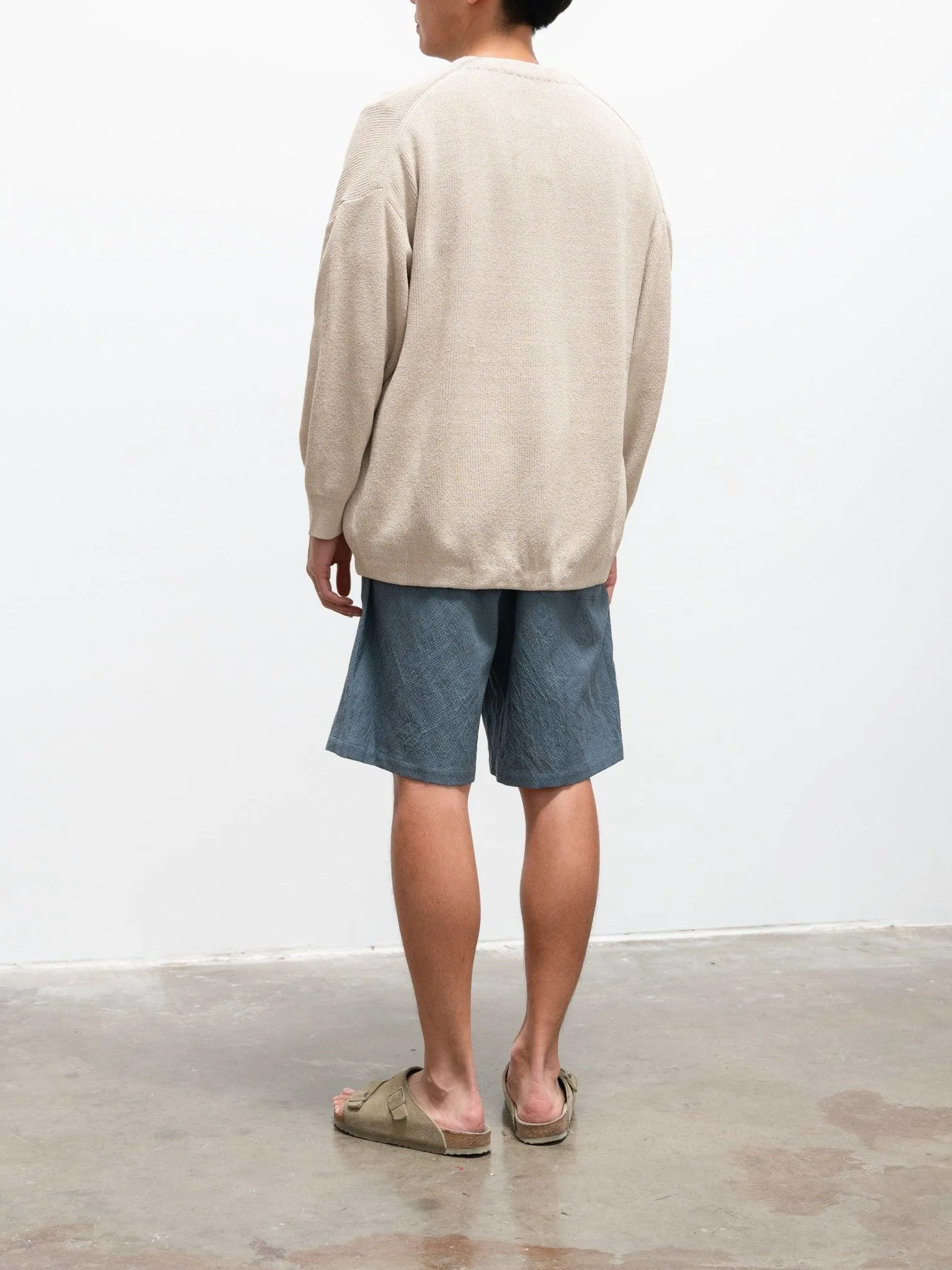 Hanji Paper Relaxed Cardigan - Beige