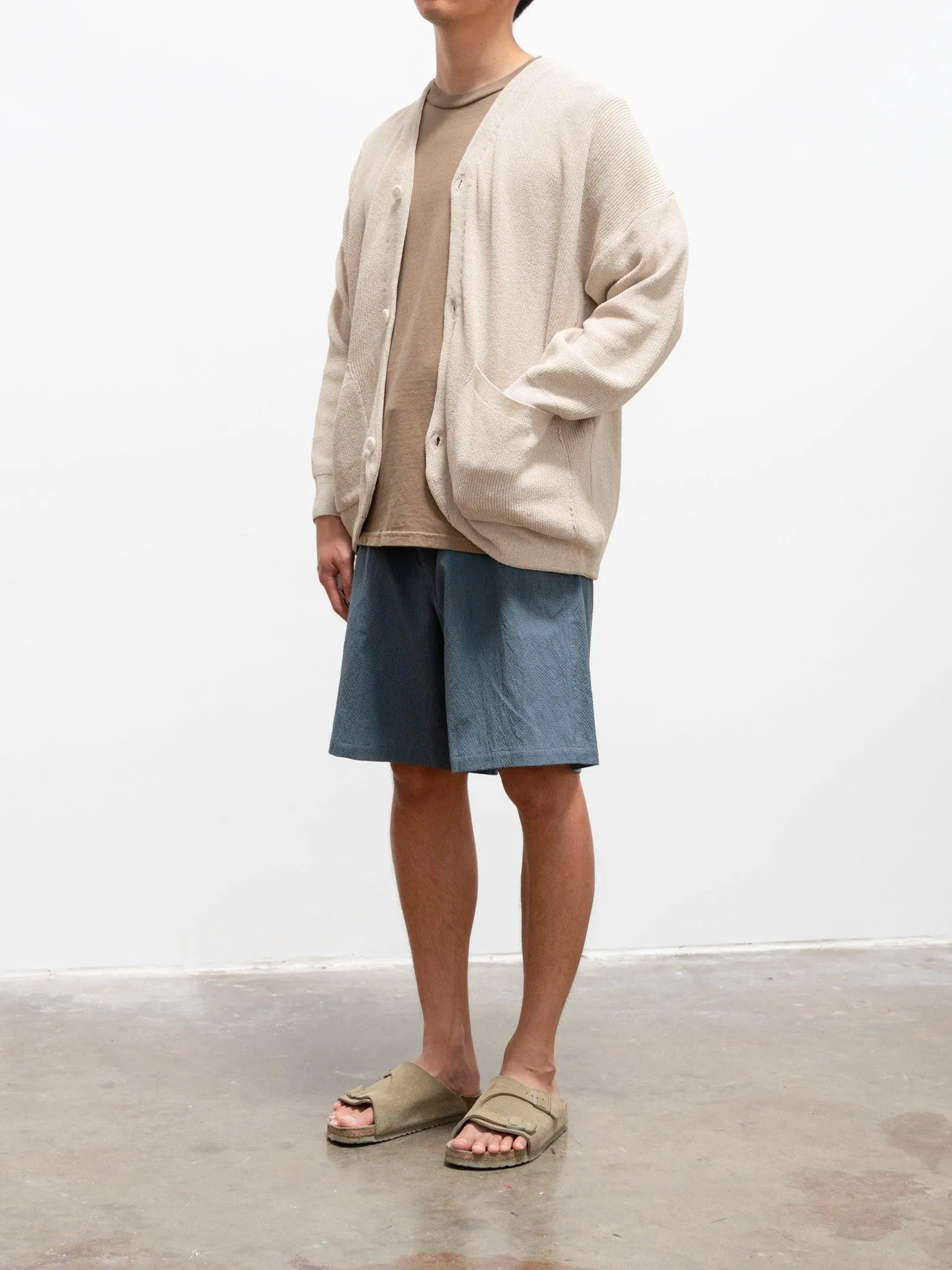 Hanji Paper Relaxed Cardigan - Beige