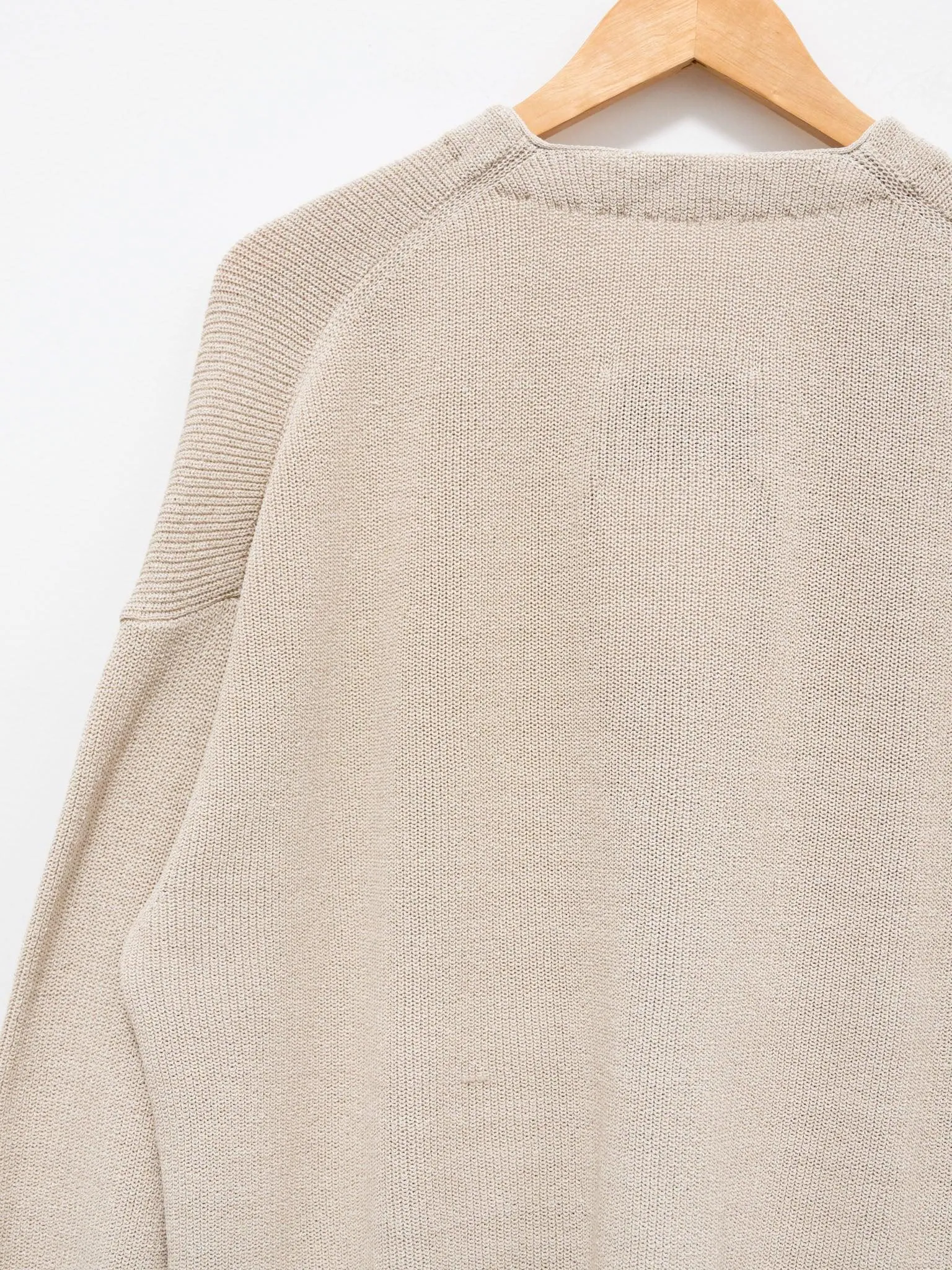 Hanji Paper Relaxed Cardigan - Beige