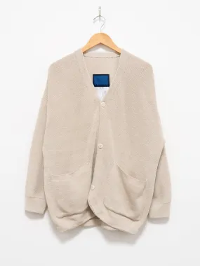 Hanji Paper Relaxed Cardigan - Beige