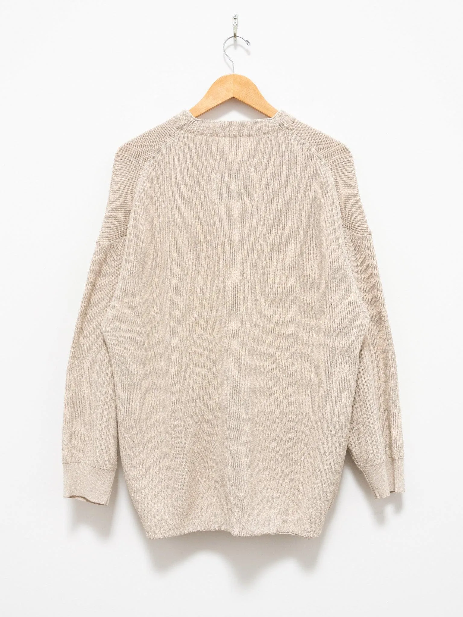 Hanji Paper Relaxed Cardigan - Beige