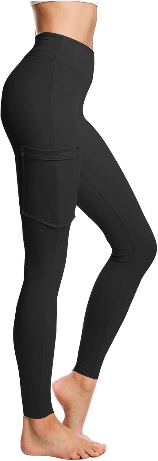 Leggings for Women Tummy Control Workout Tight Pants with Pockets Sport Active High Waist Stretchy Leggings