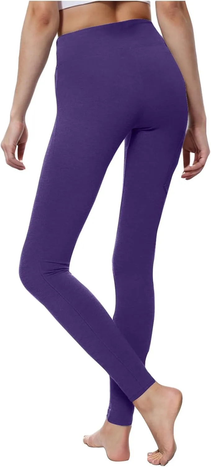 Leggings for Women Tummy Control Workout Tight Pants with Pockets Sport Active High Waist Stretchy Leggings