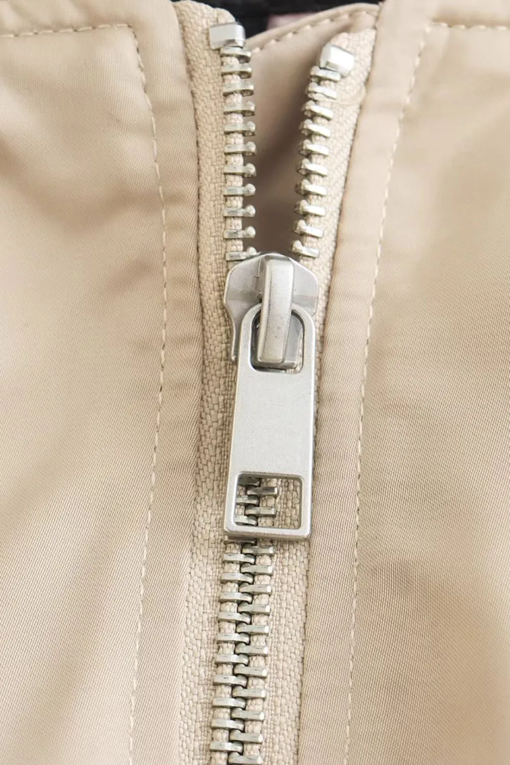 'Leigh' Minimalist Satin-Texture Short Jacket