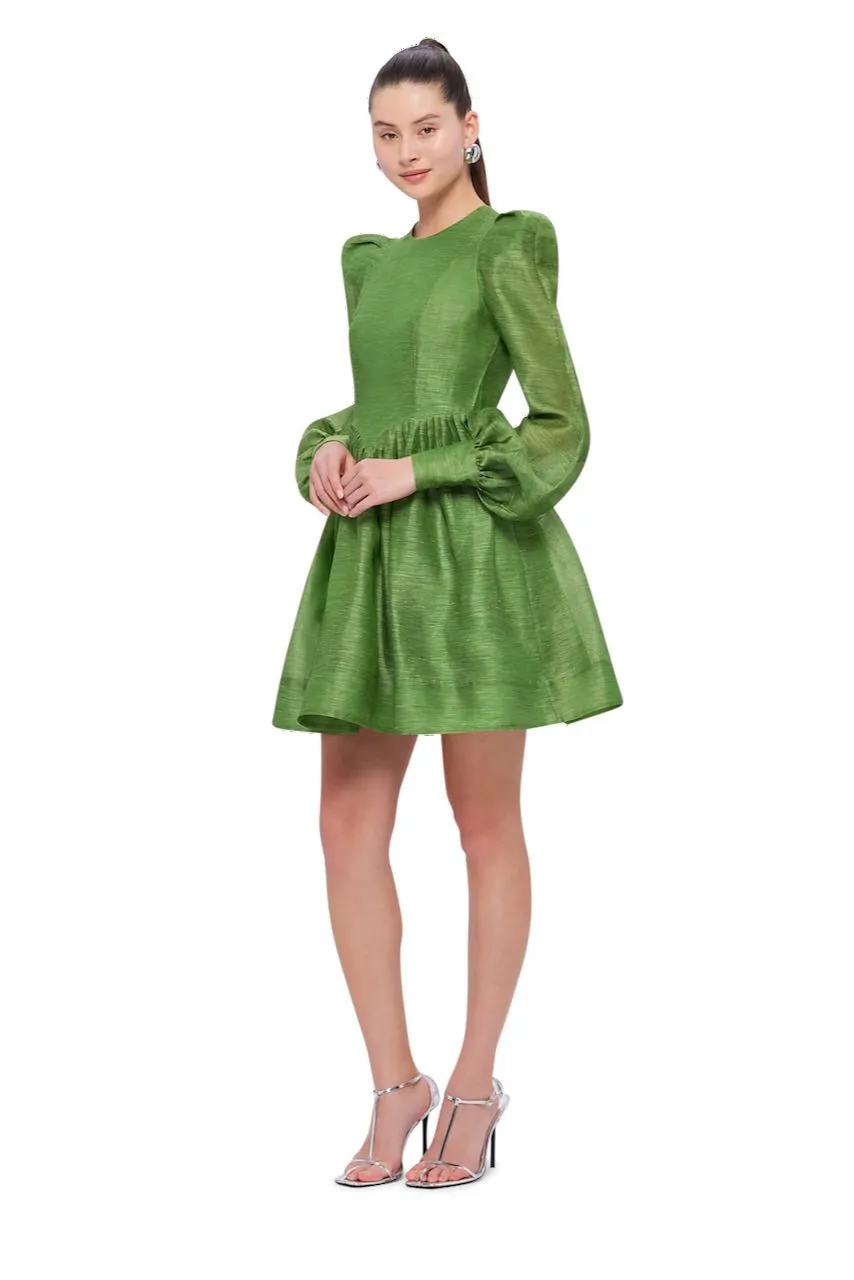 Leo Lin Elena Structured Shoulder Mini Dress - Tropical