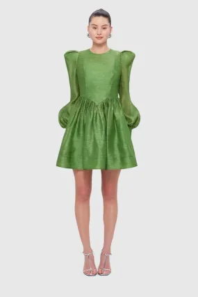 Leo Lin Elena Structured Shoulder Mini Dress - Tropical