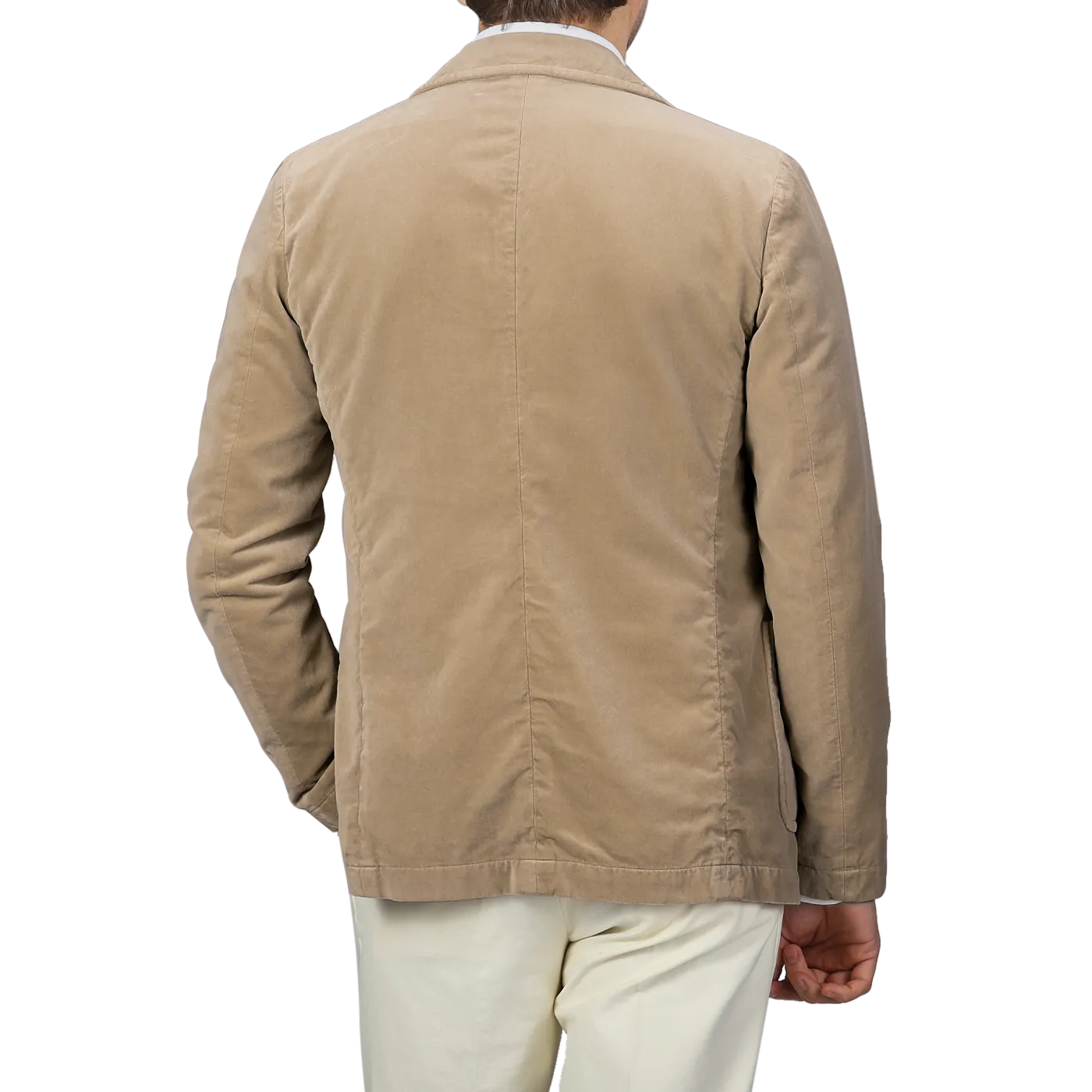 Light Beige Cotton Velvet Isaac Blazer