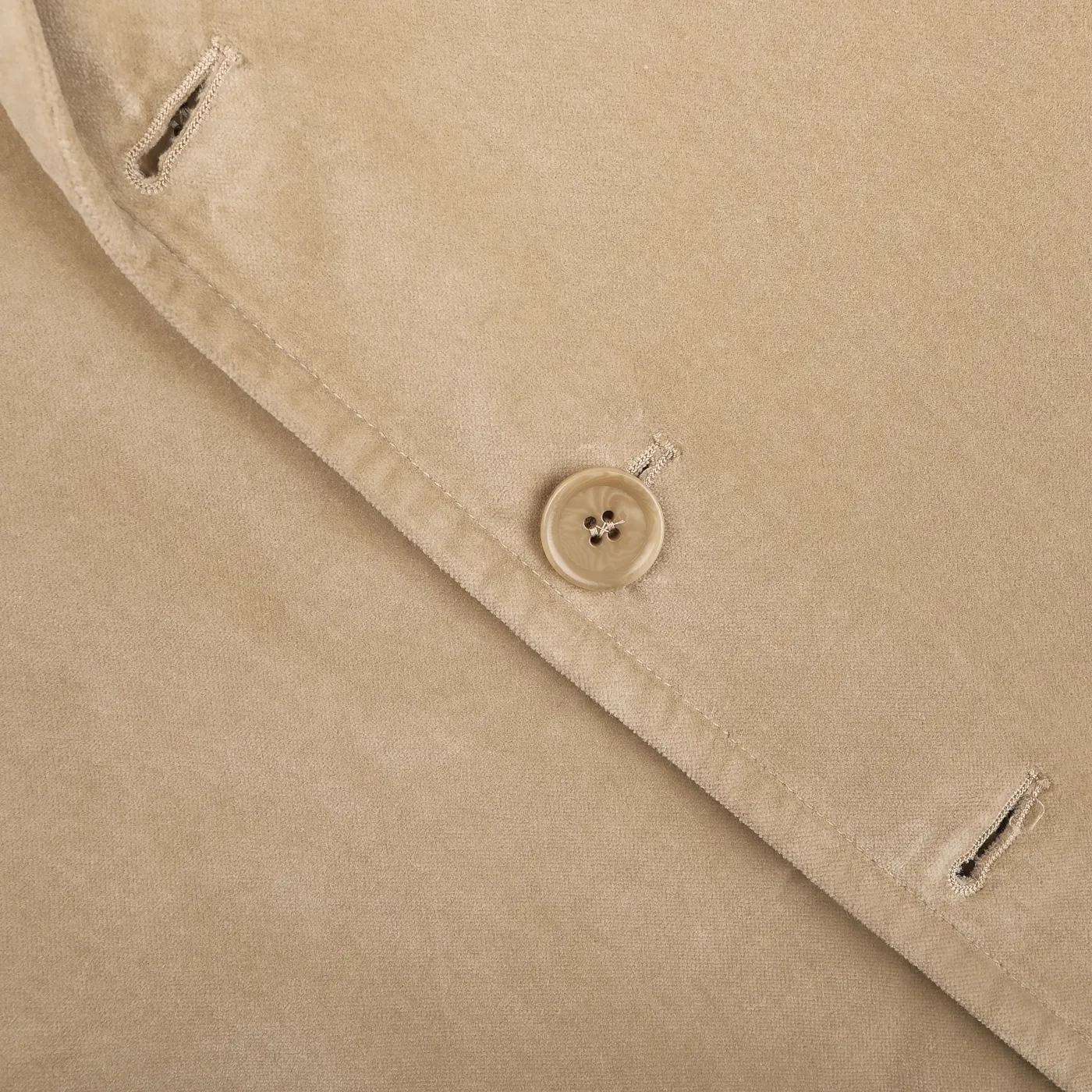 Light Beige Cotton Velvet Isaac Blazer