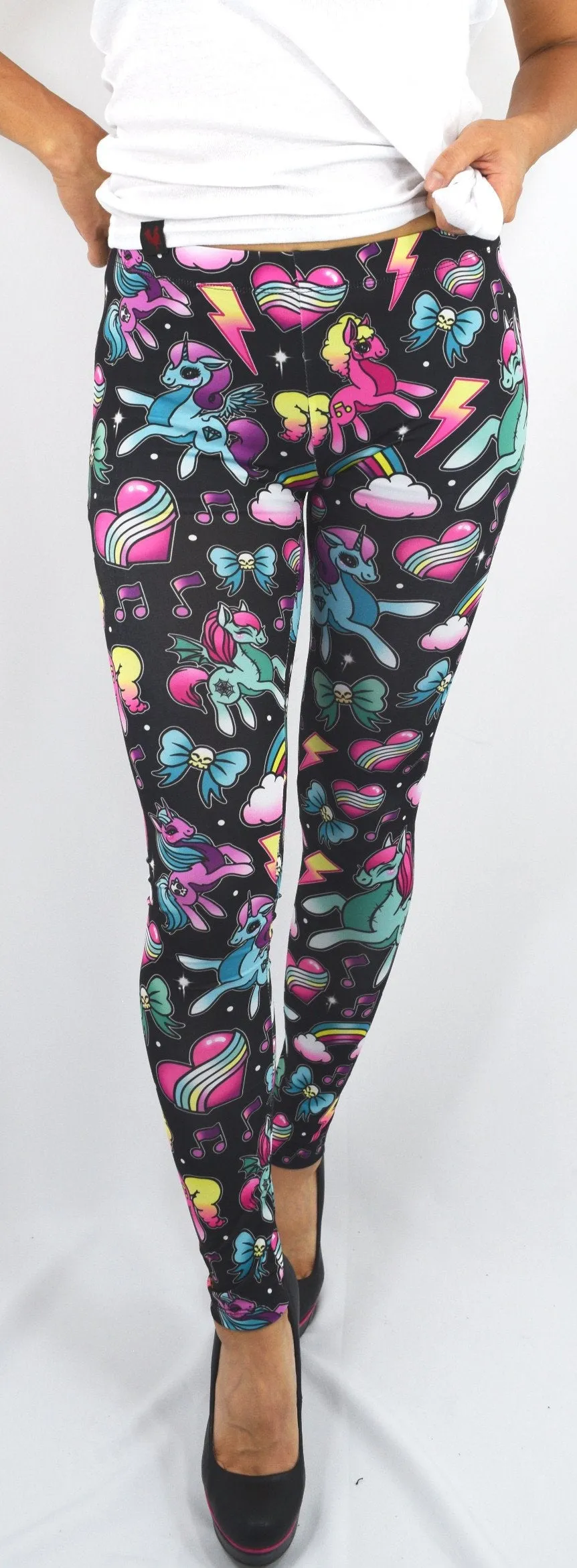 Liquor Brand Punk Lolita Magical Unicorn Leggings