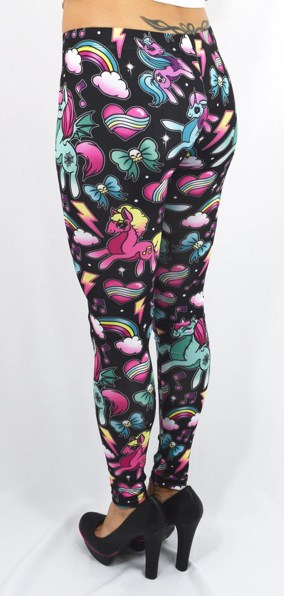 Liquor Brand Punk Lolita Magical Unicorn Leggings