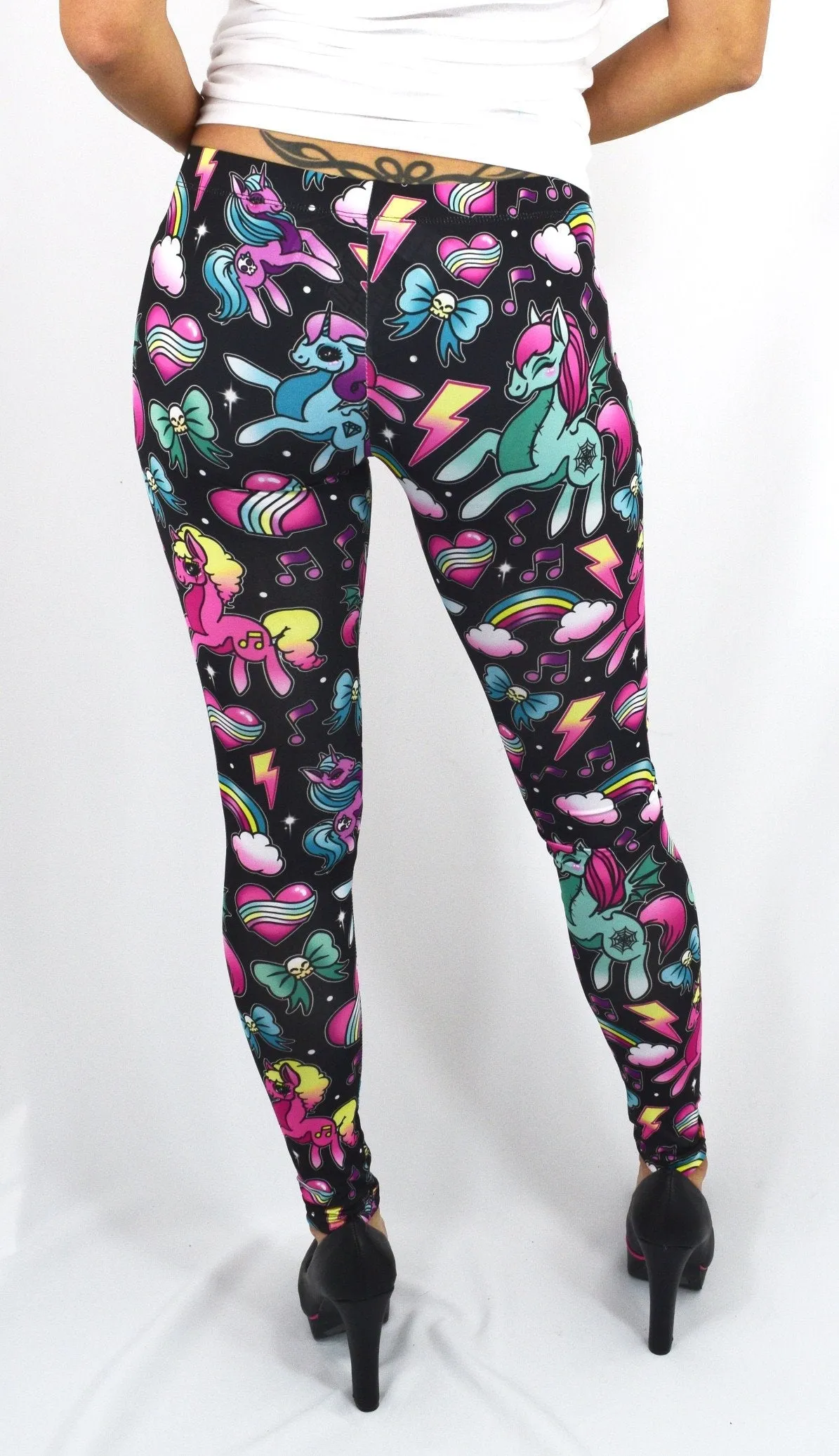 Liquor Brand Punk Lolita Magical Unicorn Leggings