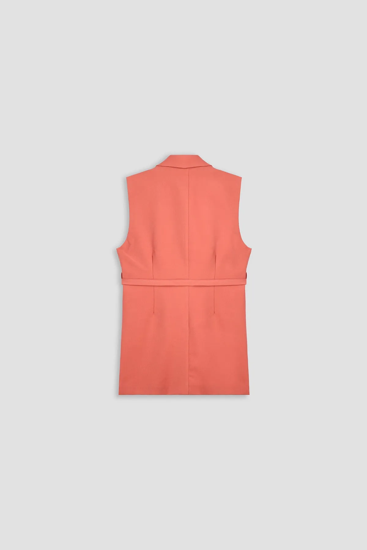 Long Vest Coat For Women - PINK