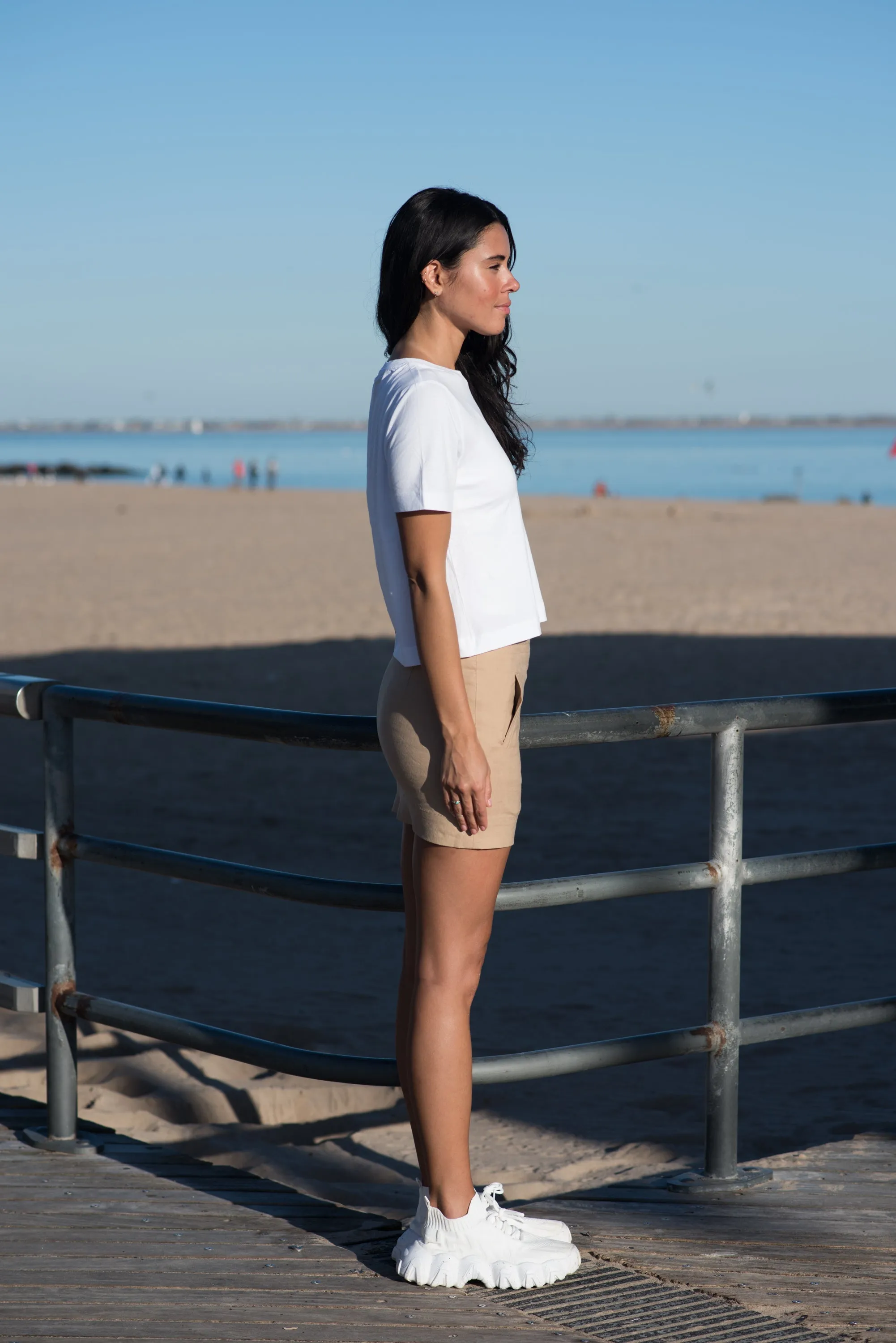 Low-rise mini skirt