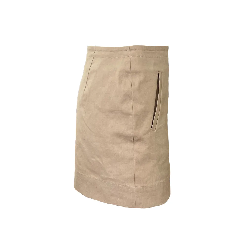 Low-rise mini skirt
