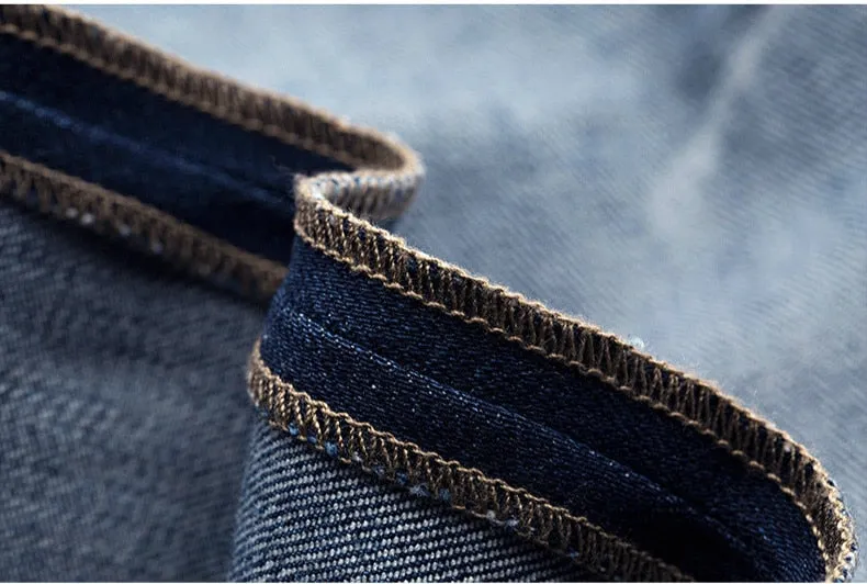 Men's Autumn Cotton Ripped Slim Fit Jeans