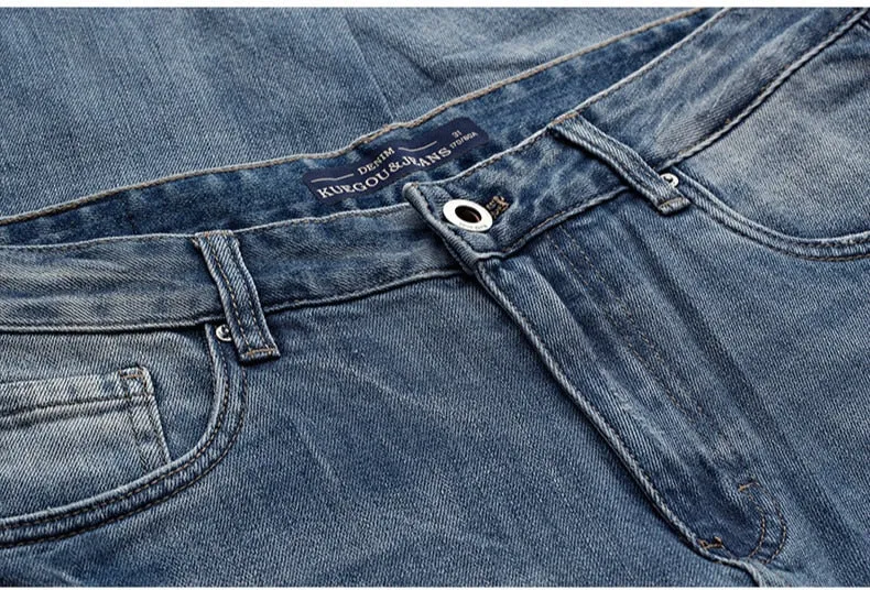 Men's Autumn Cotton Ripped Slim Fit Jeans