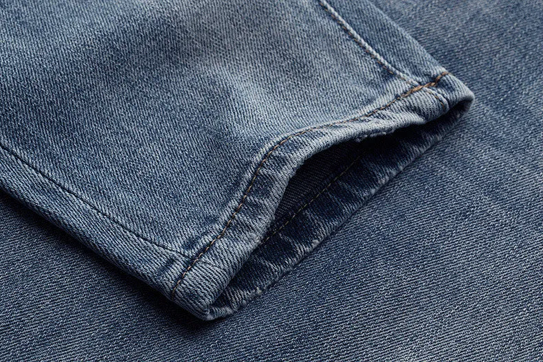 Men's Autumn Cotton Ripped Slim Fit Jeans