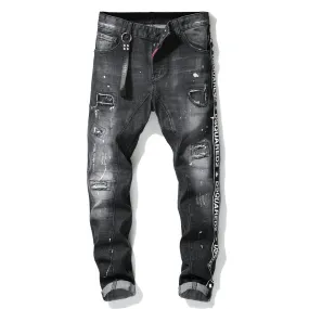 Men's Autumn Skinny Ripped Jeans