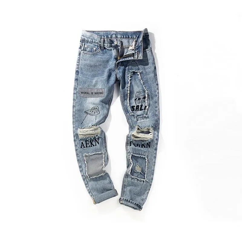 Men's Casual Ripped Jeans