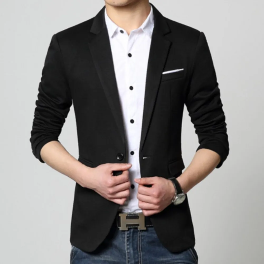 Mens Slim Fit Casual Blazer