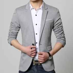 Mens Slim Fit Casual Blazer