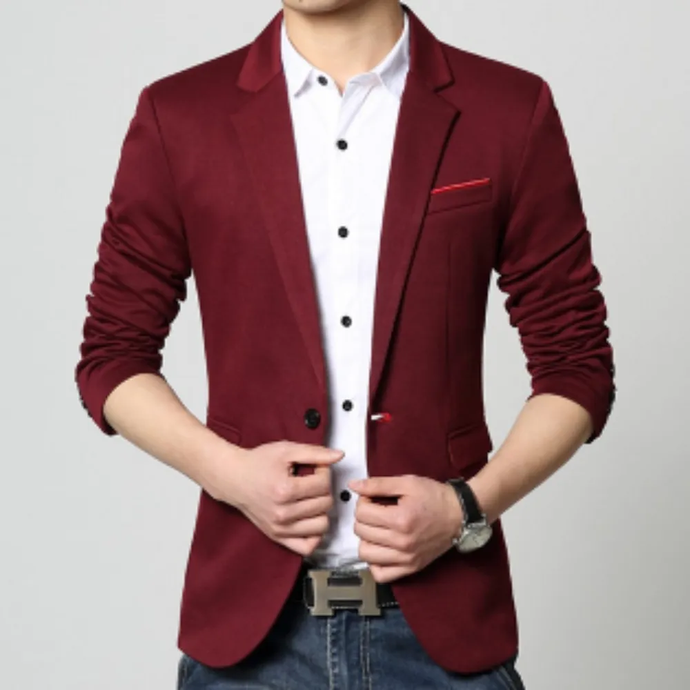 Mens Slim Fit Casual Blazer