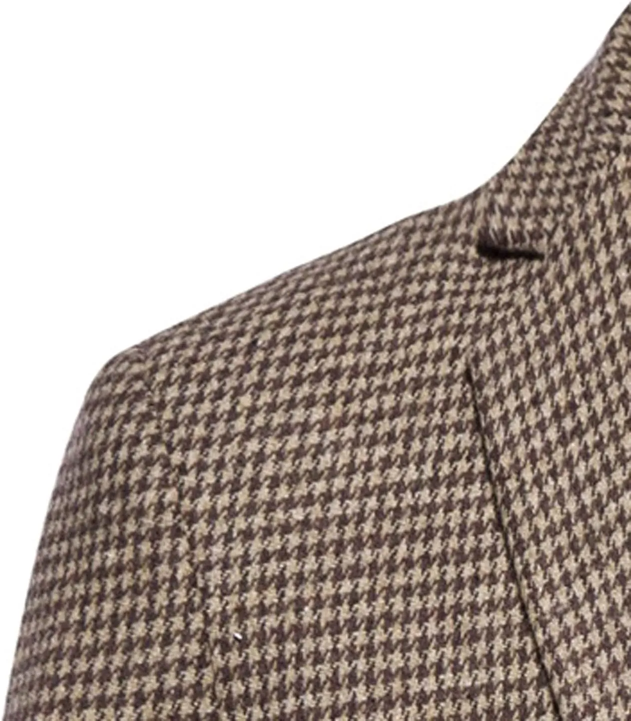 Mens Tuxedo Wool Blend Blazer Jacket Houndstooth Suit Blazer Notch Lapel One Button Slim Fit Blazer Jacket Sport Coat