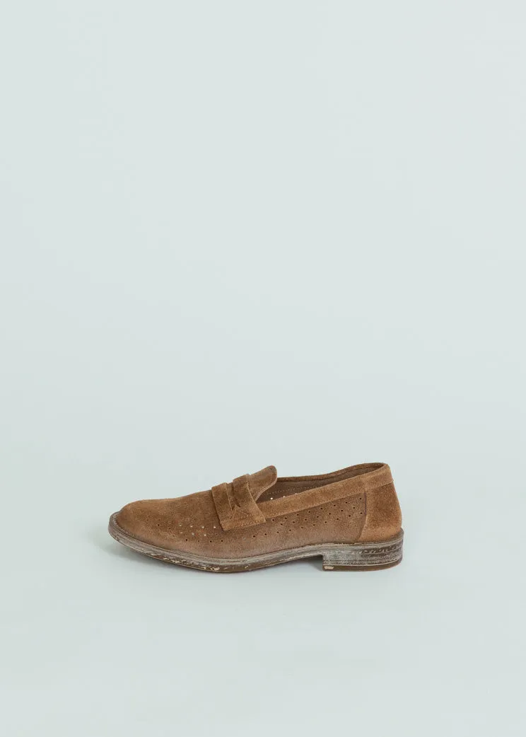 MOMA Brown Suede Loafer